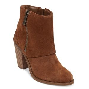 Jessica Simpson Caufield Leather Ankle High Heel Boot